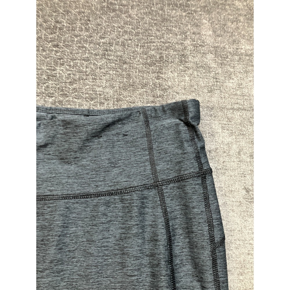 Avia Leggings Women XL 16-18 Gray Stretch Contrast Stitching Pull On Gym Workout - Picture 4 of 15